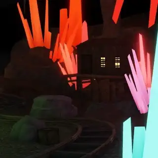 Crystal Cave map thumbnail from Tower Defense Simulator